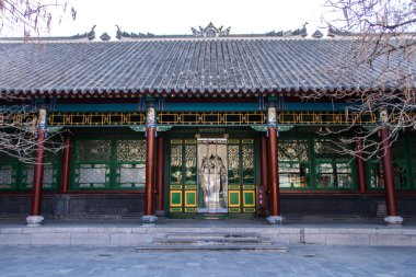 Shen Yang, Çin - 29 Aralık 2018: Zhang Xueliang'ın ofisinde Şerif Zhang'ın Mansion(Zhangshishuaifu). Shenyang, Liaoning, Çin için ünlü tarihi bir site