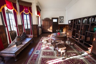 Shen Yang, Çin - 29 Aralık 2018: Zhang Xueliang'ın ofisinde Şerif Zhang'ın Mansion(Zhangshishuaifu). Shenyang, Liaoning, Çin için ünlü tarihi bir site