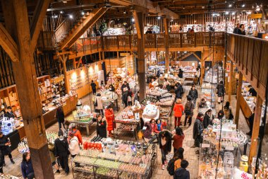 Otaru, Hokkaido, Japonya - 13 Mar 2019: Müzik kutusu müzedeki O