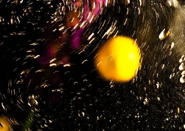 Abstração Cores Escuras Movimento Circular Bolhas Desfoque — Fotografia de Stock