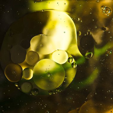 Soyutlama sarı ve koyu tonlarda ve kabarcıklarda. 1