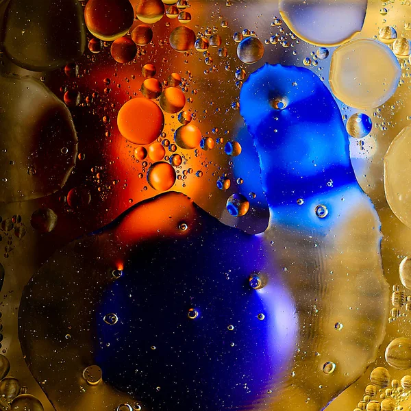 Abstracción con objetos azules y naranjas. 3. — Foto de Stock