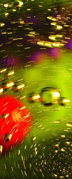 Kabarcıkların soyutlanması, renkli arkaplan ve çok renkli nesneler.