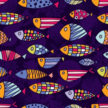 Şirin balık. Çocuk geçmişi. Kusursuz desen.