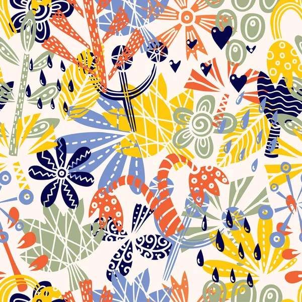 Autumn forest motifs. Seamless pattern can be used for wallpaper, pattern fills, web page background, surface textures