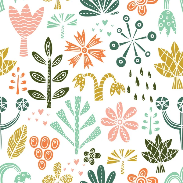 Autumn Forest Motifs Seamless Pattern Can Used Wallpaper Pattern Fills — Stock Vector