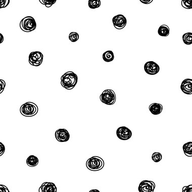 Daire Dikişsiz desen vektör çizim 