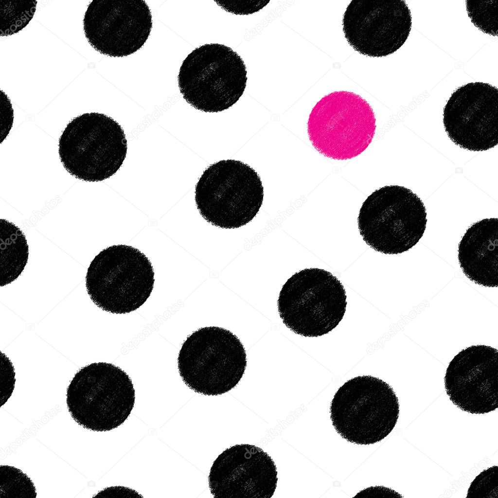 circle seamless pattern vector illustration 