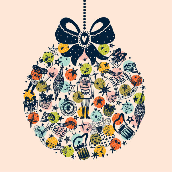 Рождественский векторный рисунок Щелкунчика
.