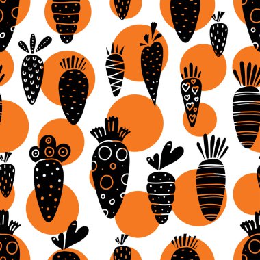 havuç vektör seamless modeli. duvar kağıdı, desen dolgularını, web sayfası arka planı, yüzey dokuları için seamless modeli-ebilmek var olmak kullanılmış.