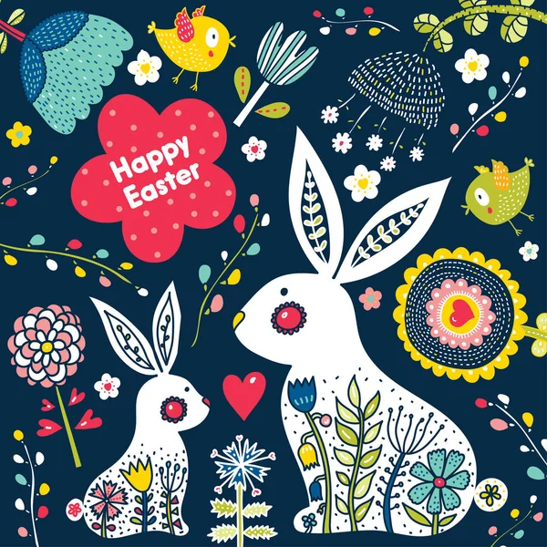 Frohe Ostern Vektor Illustration — Stockvektor