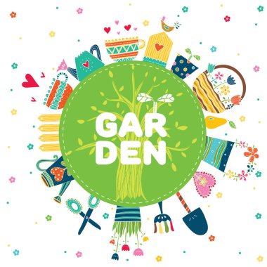 Bahçe Araçları vektör esnaf 