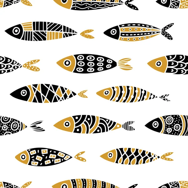 Ωραίο Ψάρι Παιδικό Υπόβαθρο Απρόσκοπτο Μοτίβο Μπορεί Χρησιμοποιηθεί Στην Κλωστοϋφαντουργία — Διανυσματικό Αρχείο