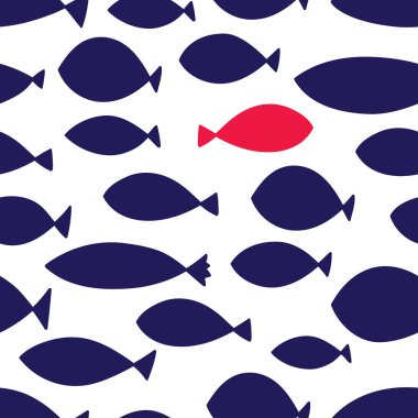 Şirin balık. Çocuk geçmişi. Kusursuz desen. Tekstil endüstrisinde, kağıt, arkaplanda, koleksiyon defterinde kullanılabilir.