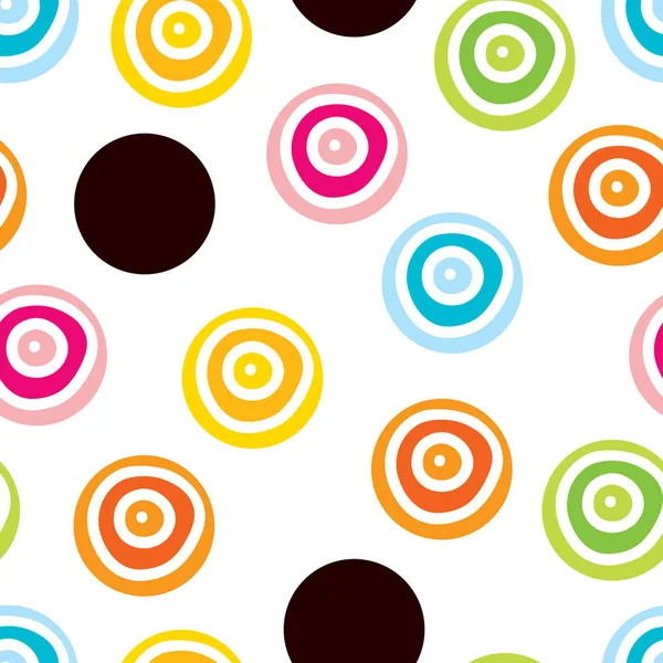 Decorative Abstract Polka Dots Style 60S — Stock Vector