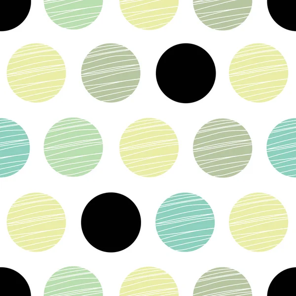 Decorative Abstract Polka Dots Style 60S — Stock Vector