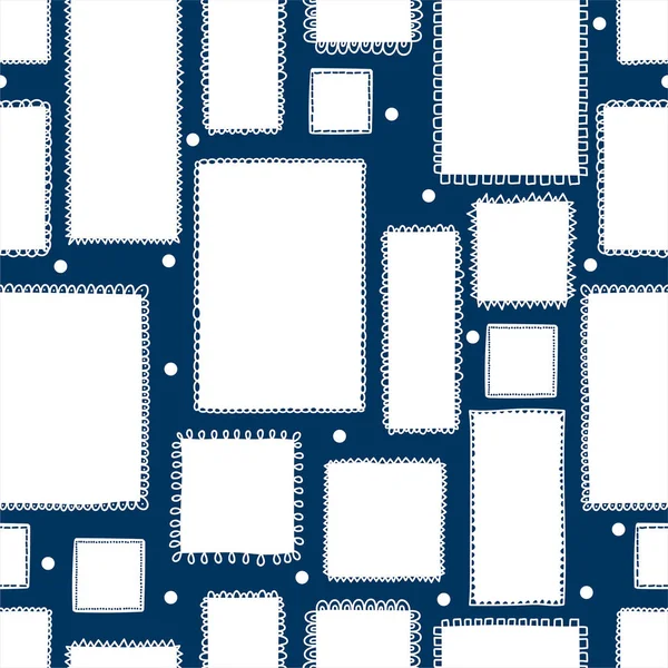 Cute Frames Seamless Pattern — Stock Vector