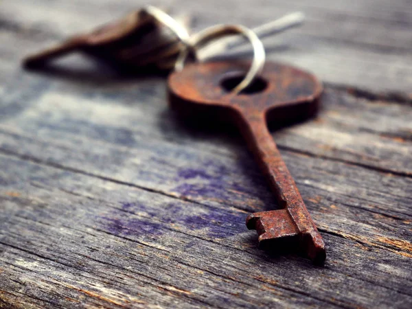 Vintage eski paslı anahtar eski Yönetim Kurulu
