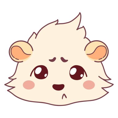 Üzücü bir cavy ile emoji emoticons, memnun emoji rahatsız