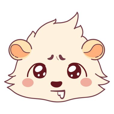 Komik cavy drooling, aç ifadeler - yüz Emoji Drooling