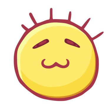 Renkli ifadeler simgesi, gülen gözlerin kapalı ve kedi s ağız, kurnaz emoji ile