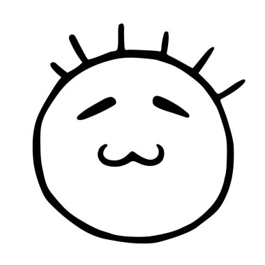 Satırı ifadeleri simgesi, gülen gözlerin kapalı ve kedi s ağız, kurnaz emoji ile