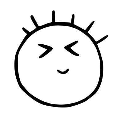 Satırı ifadeleri simgesi, her şeyi batırdım gülen gözler gülümseyen, utanç emoji