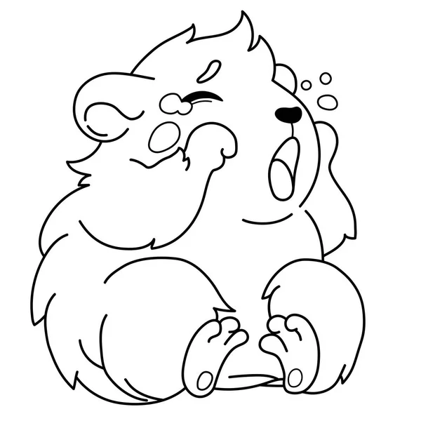 Cavy üzgün, oturur ve ağlıyor - emoji simgesi Crying.