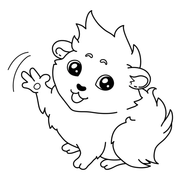 Cavy gülümsüyor ve dalgalar - emoji simgesi Selamlar.