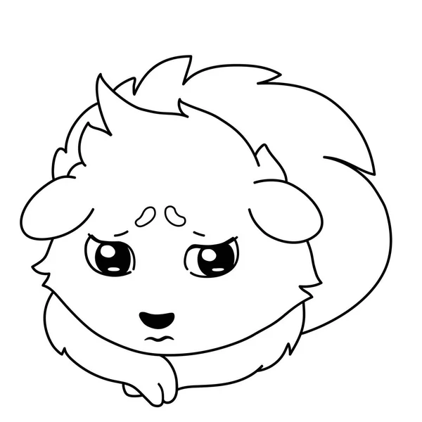 Üzgün bir cavy ile Emoji, Üzgün ifade.