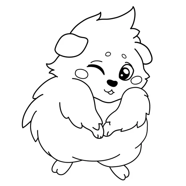 Komik cavy göz kırpma, Wink Emoji, çizgi çizim.