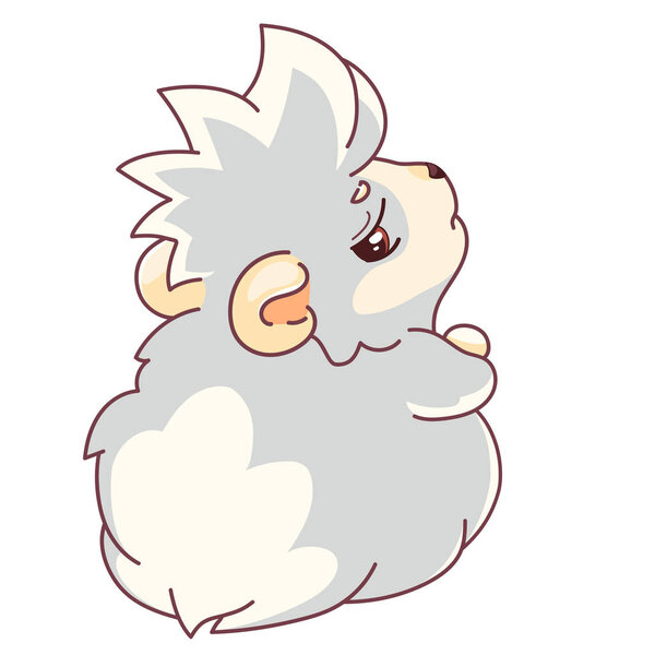 Emoji with an upset pig, offended emoticons, dissatisfied emoji.