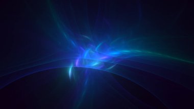 Soyut fraktal ışık arkaplanı 3 boyutlu oluşturuluyor