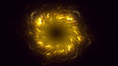 Soyut fraktal ışık arkaplanı 3 boyutlu oluşturuluyor