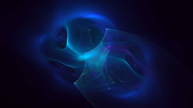 Soyut fraktal ışık arkaplanı 3 boyutlu oluşturuluyor