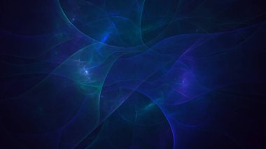 Soyut fraktal ışık arkaplanı 3 boyutlu oluşturuluyor