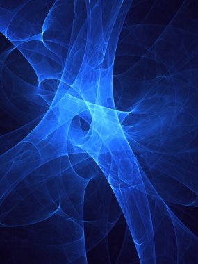 Soyut fraktal ışık arkaplanı 3 boyutlu oluşturuluyor