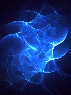 Soyut fraktal ışık arkaplanı 3 boyutlu oluşturuluyor