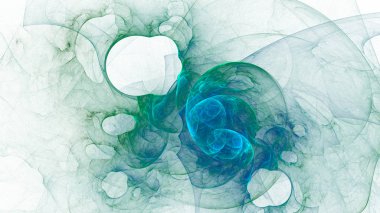 Soyut fraktal ışık arkaplanı 3 boyutlu oluşturuluyor