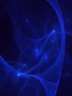 Soyut fraktal ışık arkaplanı 3 boyutlu oluşturuluyor