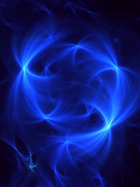 Soyut fraktal ışık arkaplanı 3 boyutlu oluşturuluyor