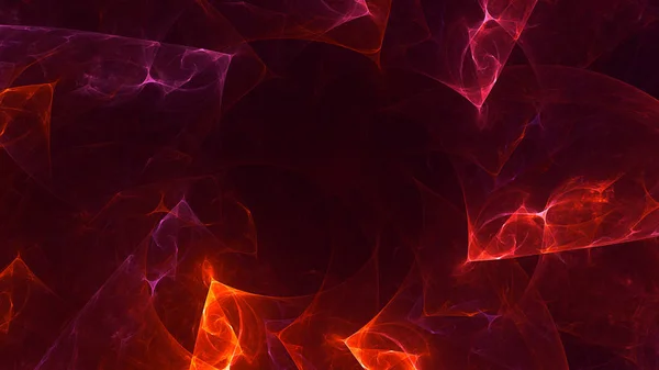 Рендеринга Абстрактного Червоного Фрактального Світлого Фону — стокове фото