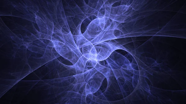 Renderização Abstrato Azul Fundo Luz Fractal — Fotografia de Stock