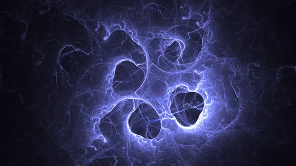 Renderização Abstrato Azul Fundo Luz Fractal — Fotografia de Stock