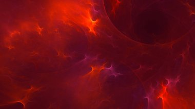 Soyut fraktal ışık arkaplanı 3 boyutlu oluşturuluyor