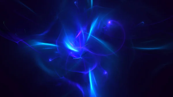 Renderização Abstrato Azul Fundo Luz Fractal — Fotografia de Stock