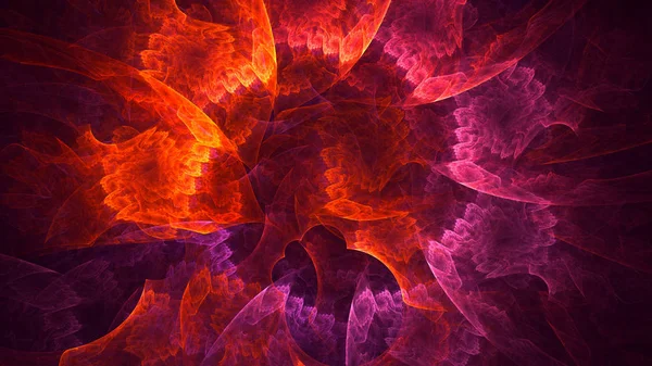 Renderização Abstrato Fundo Luz Fractal — Fotografia de Stock