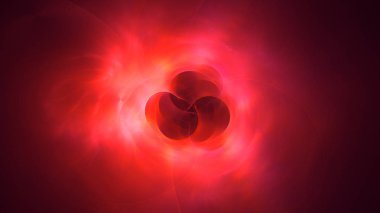 Soyut fraktal ışık arkaplanı 3 boyutlu oluşturuluyor