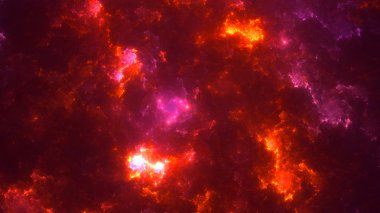 Soyut fraktal ışık arkaplanı 3 boyutlu oluşturuluyor