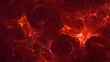 Soyut fraktal ışık arkaplanı 3 boyutlu oluşturuluyor